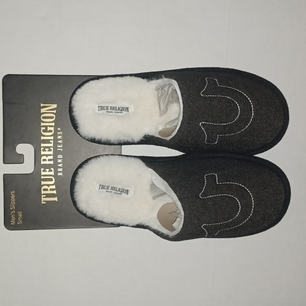 True Religion Men's Shoes Slippers Color-Gray NWT